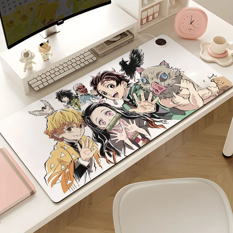Demon Slayer anime merchandise cartoon cute hand-warming desk mat Kawaii 2D unisex home office heating mouse pad gift wholesale