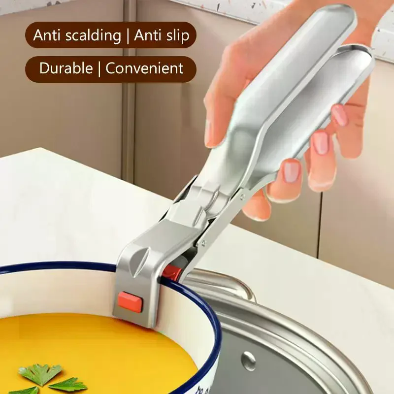 Anti-scalding Clip Hot Bowl Holder Dish Clamp Pot Pan Gripper Clip Hot Dish Plate Bowl Lifter Retriever Tongs Kitchen Supplies
