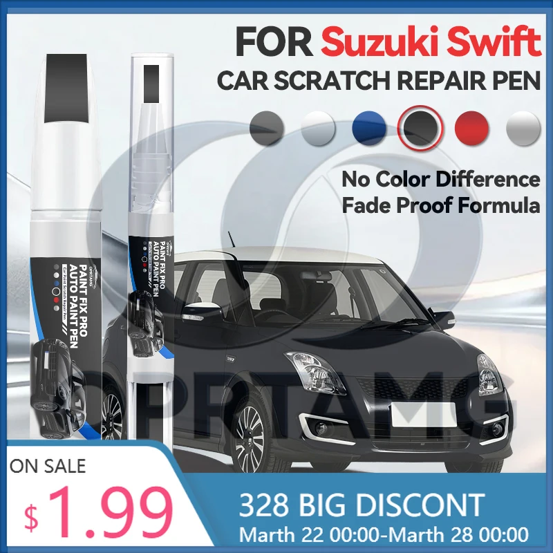 

Автомобильные аксессуары для Suzuki Swift: Карандаш для ремонта лакокрасочного покрытия, средство для удаления царапин, DIY, черный цвет