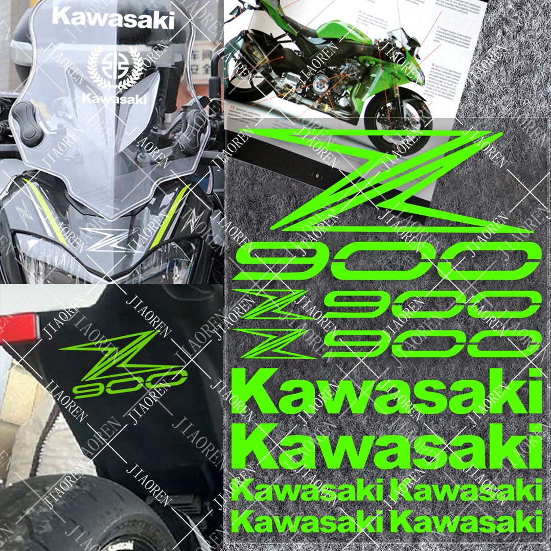 

Рождественская наклейка Kawasaki Z900 с логотипом, комплект наклеек # 1