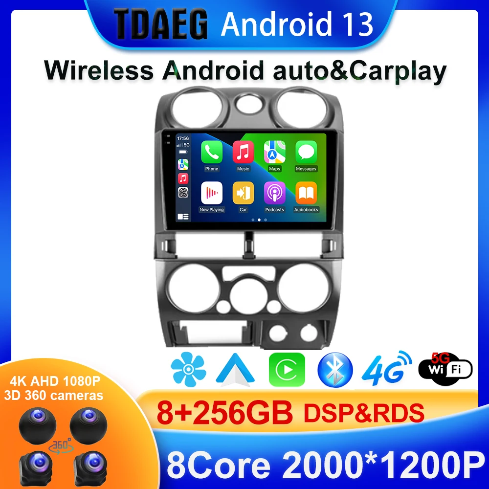 Radio Multimedia con GPS para coche, reproductor de vídeo con Android, para Chevrolet Colorado, Isuzu, D-MAX, MU-71, 2006-2012, 2008