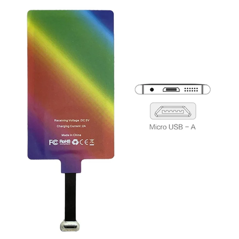 B03B-10W 5V 2A Wireless Charging Receiver Module Universal Port For Android Qtandard Durable Easy Install Easy To Use (MICRO-B)