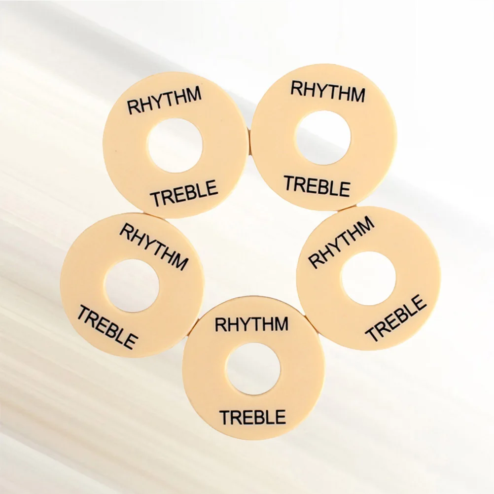 

5 Pcs Switch Washer Rhythm Guitar Treble Electric Toggle Plate Ring Accessories