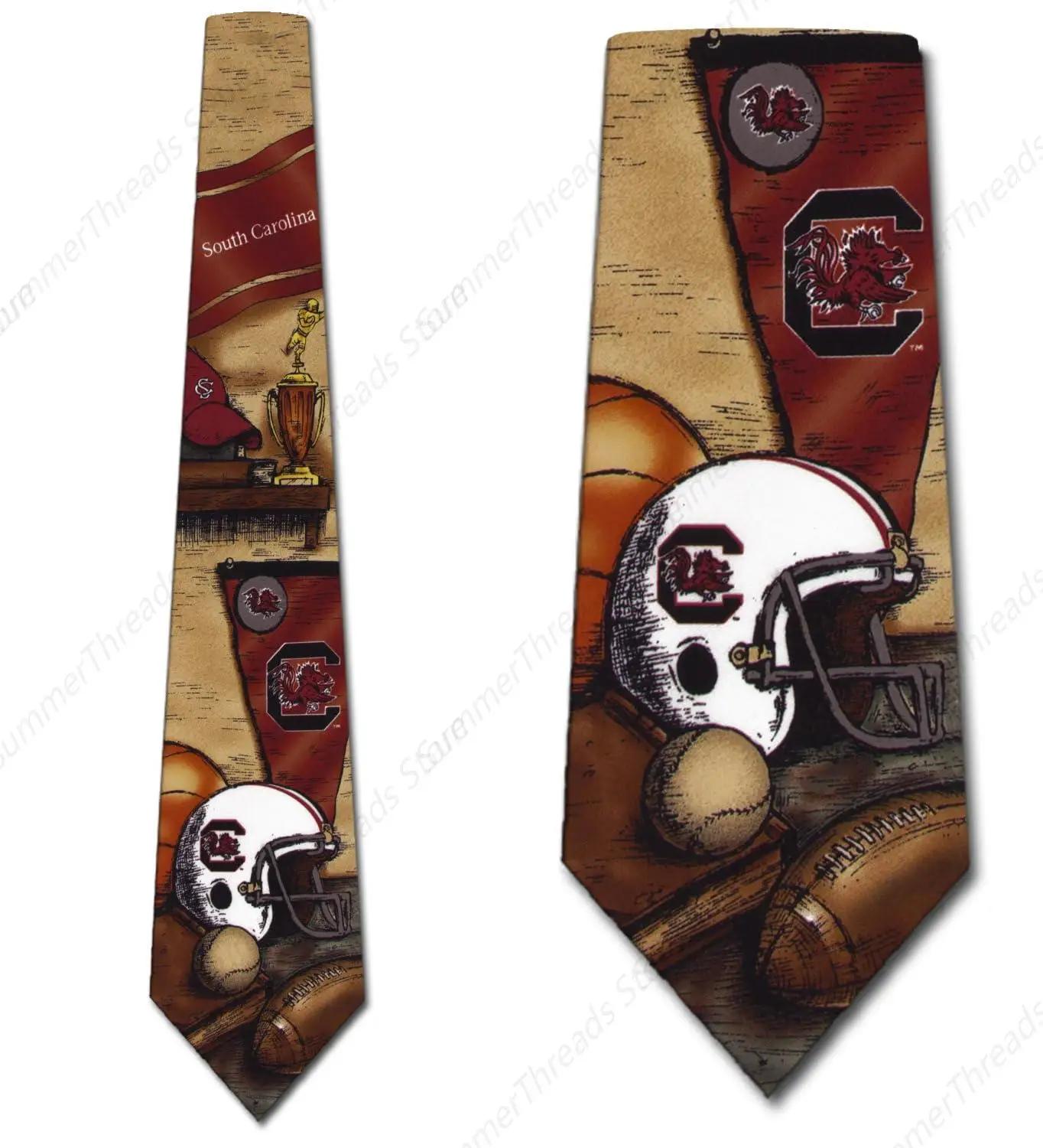 South Carolina Nostalgia Necktie Tie for Men Neckties