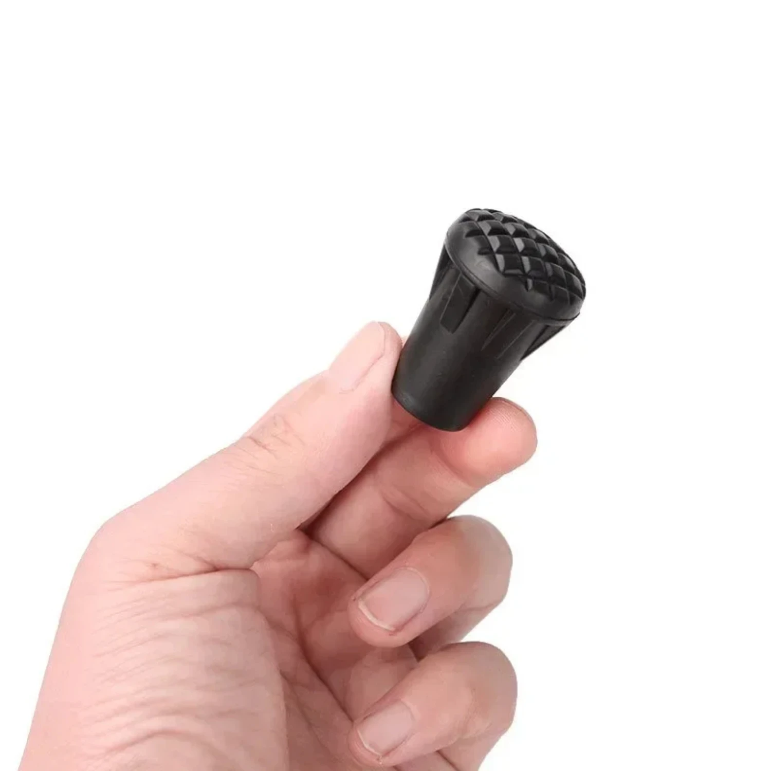 Protecteurs de Bâtons de Randonnée en Caoutchouc Noir, Durable, Réglable, Télescopique, Remplacement, Accessoires, 2 Pièces