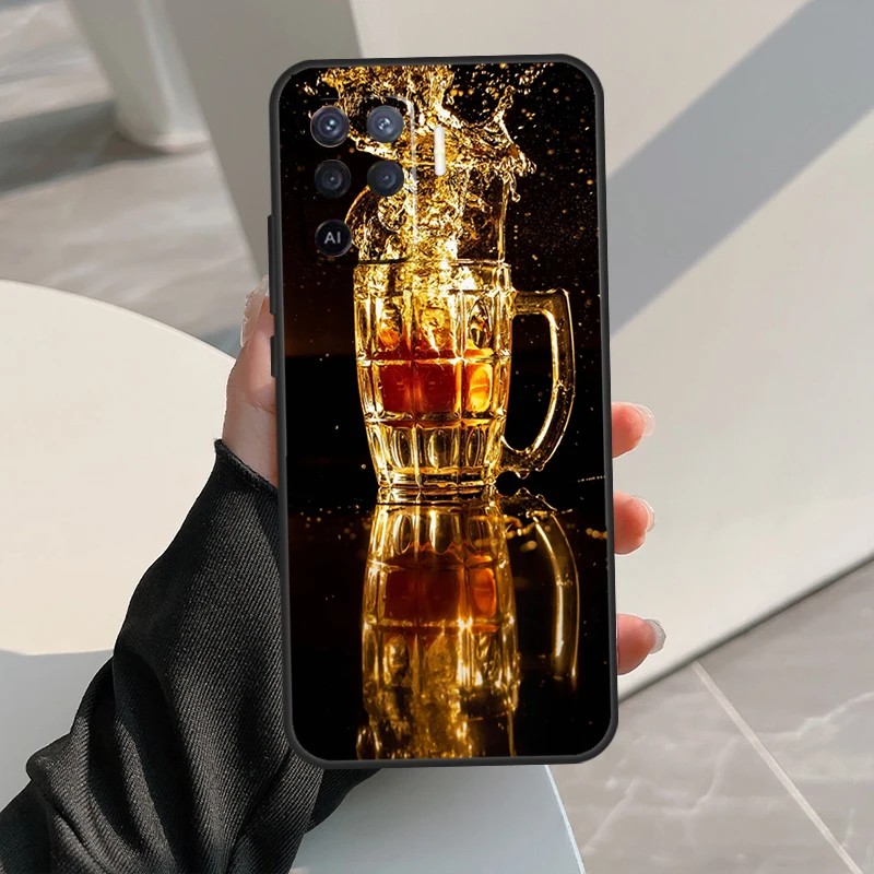 Beers Alcohol Summer Bubble For OPPO A74 A94 A54 A17 A77 A53 A57 S A58 A78 A98 A5 A9 A15 A52 A72 A93 A16 A76 A96 Case