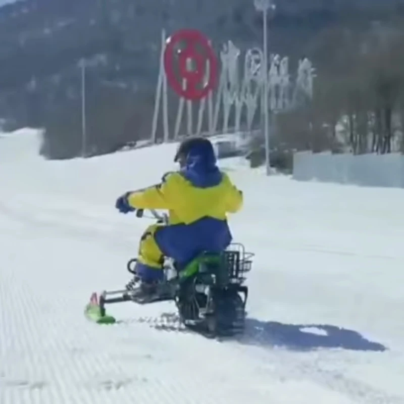 

Custom Small Electric or Lithium Battery Snowmobile for Kids Adults Winter Outdoor Snow Racing Snow Scooter