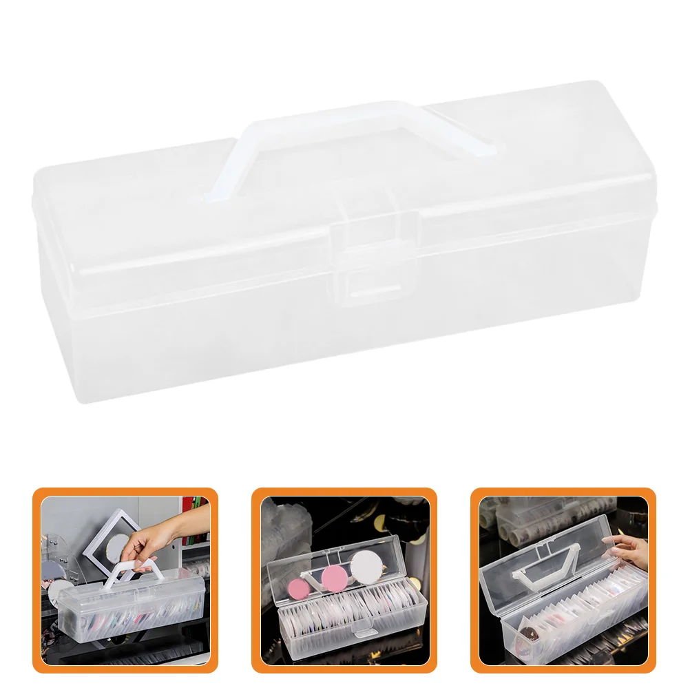 Badge Storage Box Clear Display Case Medal Organizer Earrings Plastic Pp Brooches