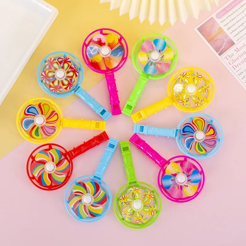 

5PCS Children Toys Plastic Whistle Windmill Fan Kids Birthday Party Gifts Back To School Presents Toy Kids Pinata Party Favors