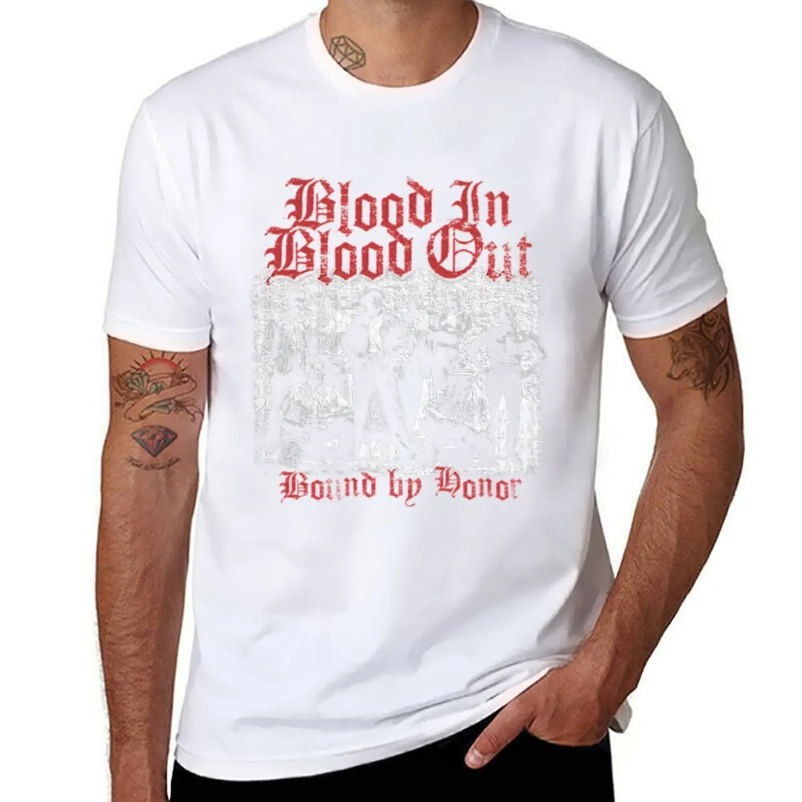 

Blood In Blood Out, Vatos Locos, Cult Classic T-Shirt man t shirt cotton t shirt men 100% cotton luxury brand T-Shirt