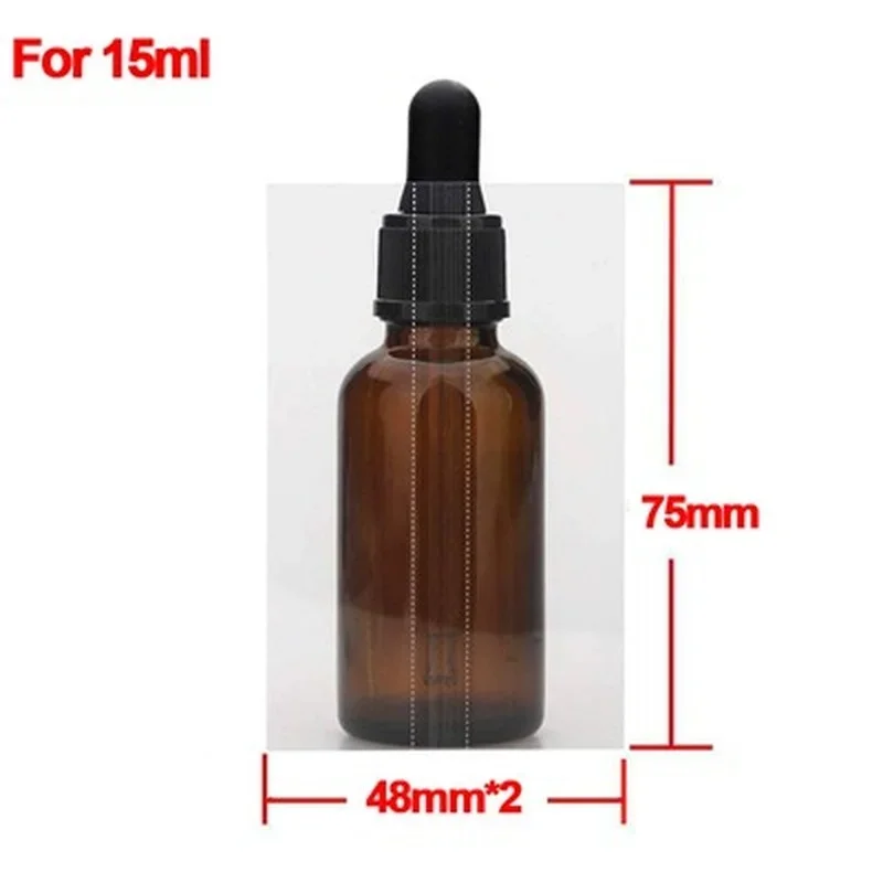 100Pcs Heat Shrink Wrap Film for 15ml Glass Bottle Liquid Dropper Bottles     Seal