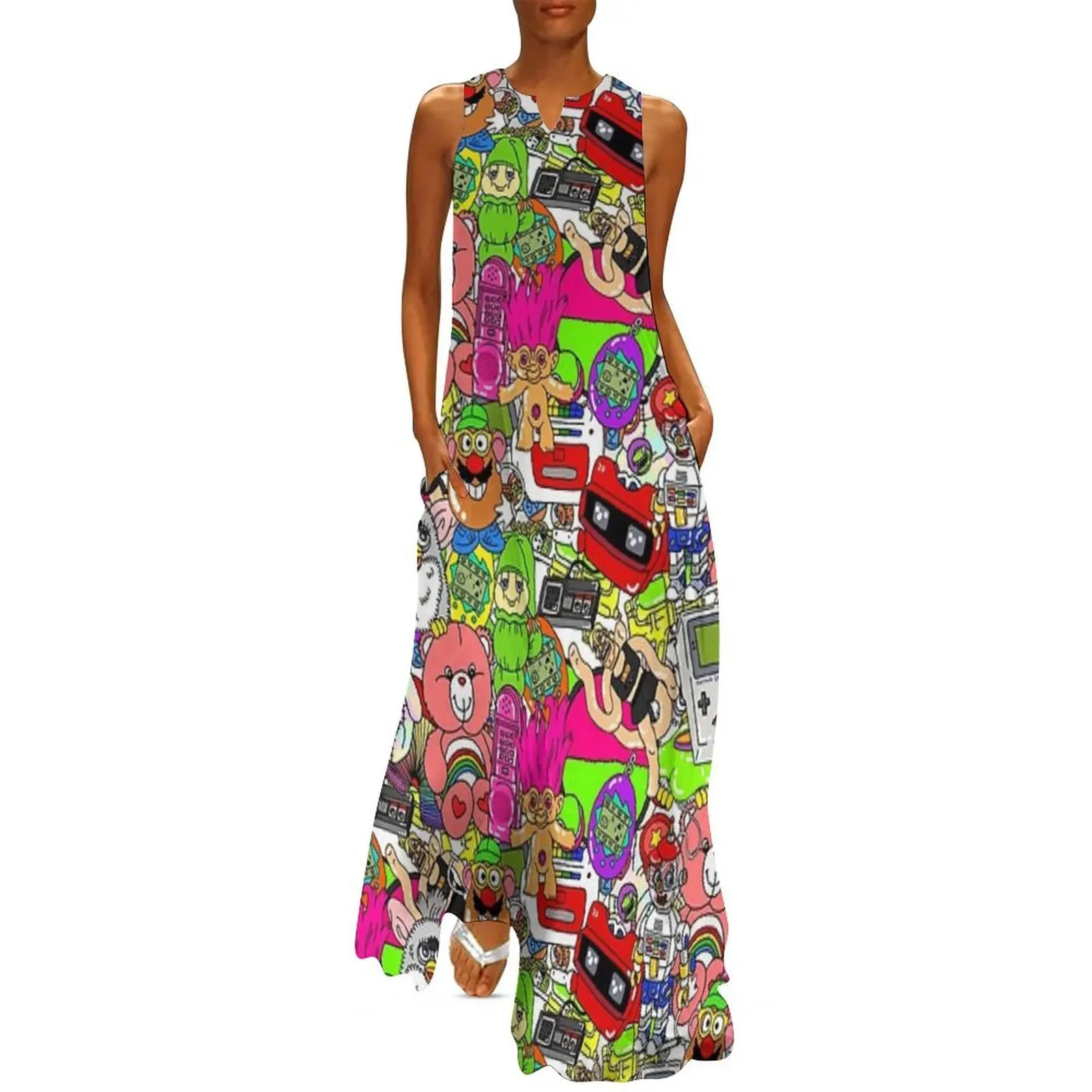 

90's Toys Long Dress women's summer clothing 2025 women party dresses dress korean style women's clothing korea stylish