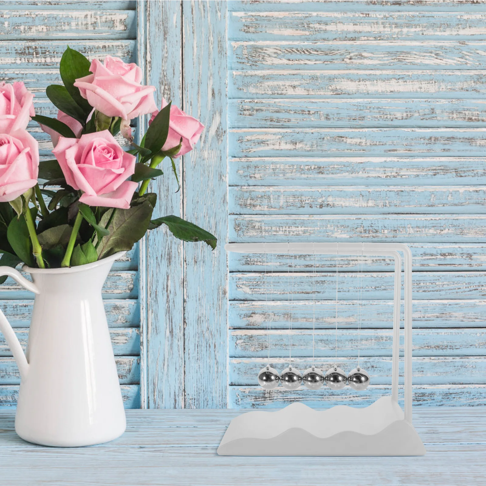 

Ball Ornament Metal Physics Swinging Balls Desktop Science Educational Decoration Cradle Balls Metal