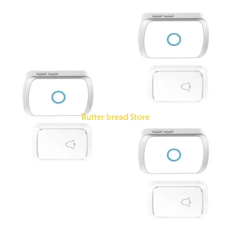 W89C Дверные колокольчики беспроводной дверной звонок Объемные дверные колокольчики для офиса