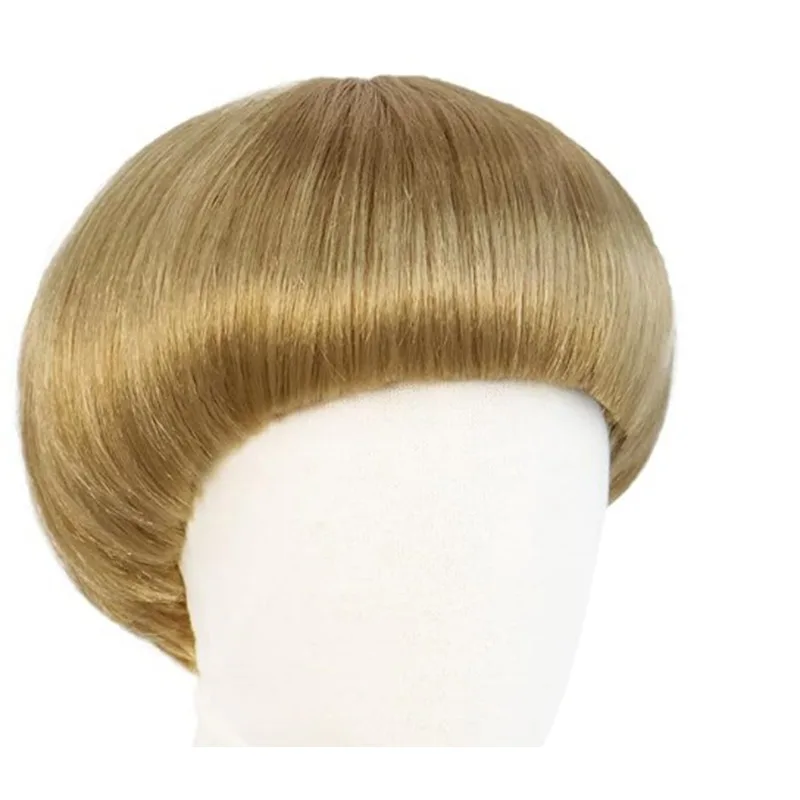 رجل رقيق تنوعا الفطر رئيس أنيمي تأثيري أغطية الرأس طبيعة شعر مستعار قصير رجل الملابس اليومية مباراة الملونة بوب حلاقة