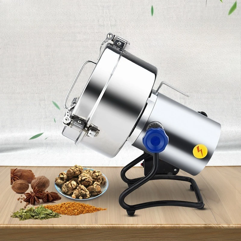 Large capacity 2kg powder machine, large pharmacy commercial medicinal materials electric mill, grinder