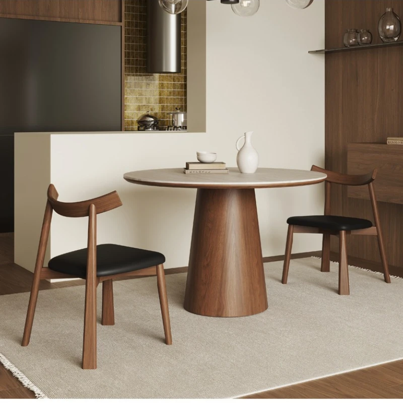 

Solid Wood Dining Tables Retro Style Small Apartment Dining Tables Granite Countertops Home Furniture Tavoli Da Pranzo ZY40CZ