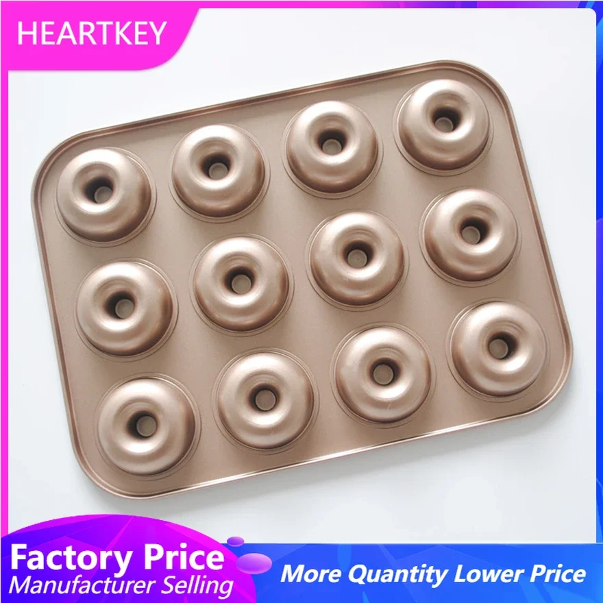 

Donut Cake Mold Pan Food Grade 12 Cavity Non-Stick Carbon Steel