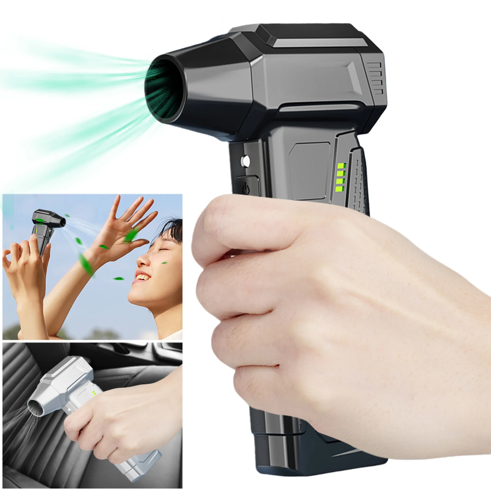 

Пылесос со сжатым воздухом и светодиодным дисплеем, электрическая пневматическая тряпка с 4 скоростями, перезаряжаемая для автомобильного компьютера, домашнего офиса, очистки пыли