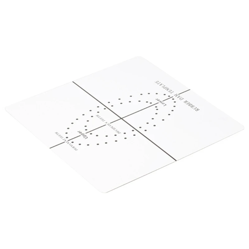 Dental Rubber Dam Hole Positioning Board Barrier Template Dental Lab Instrument Tool for Accurate Orals Treatments