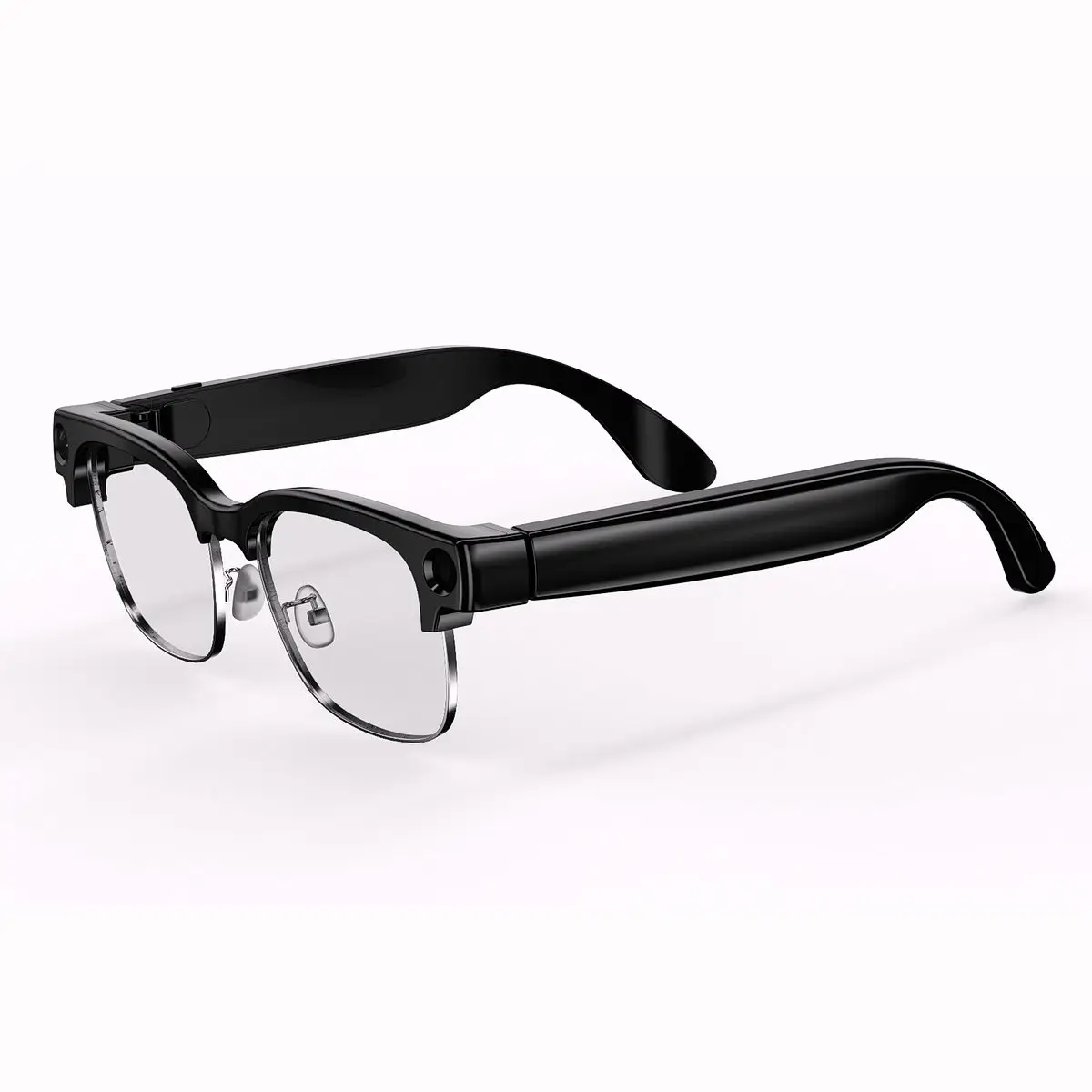 T200B AI Smart Glasses with 8MP Camera Bluetooth Audio Open-Ear Touch Control Voice Assistant Real-Time Translation Photo Video