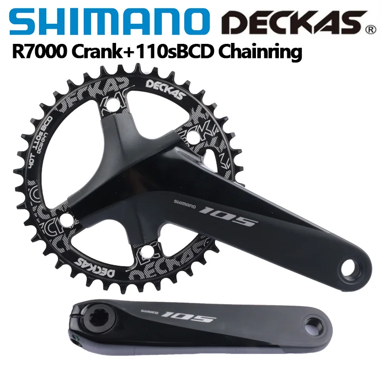 Shimano 105 R7000 Ultegra R8000 Crank 11Speed R7100 12Speed With Deckas 110sBCD Chainring Road Bicycle Crankset For Road Bike