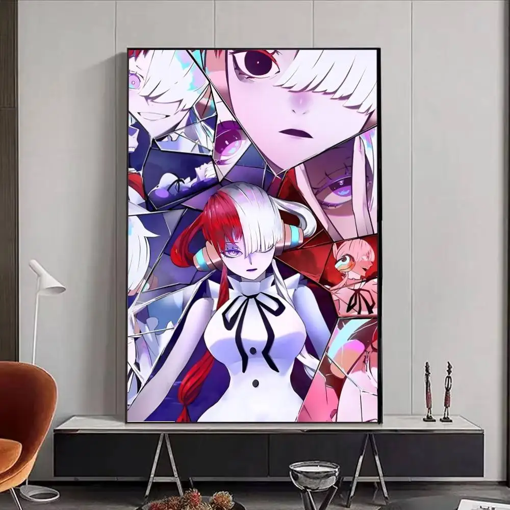 Anime Character O-One Piece Uta posters Self-adhesive Paper Print Home Living Room Bedroom Entrance Bar Cafe Art view 5