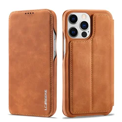 Leather Flip Wallet Magnetic Cover For iPhone 16 Pro Max 14 15 13 12 Mini 11 XS X XR Plus SE 2022 Case Slim Card Slots Book Bag