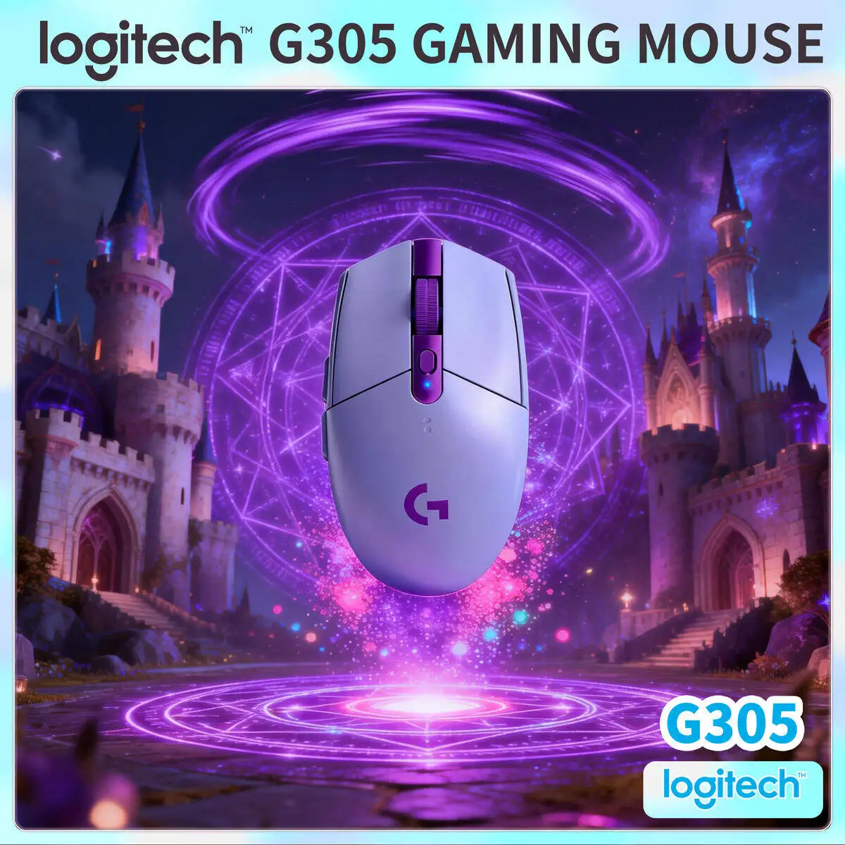 

Precision Control Logitech G305 Wireless Mouse 12000 DPI 6 Buttons Low Latency LIGHTSPEED for Gaming Gamer