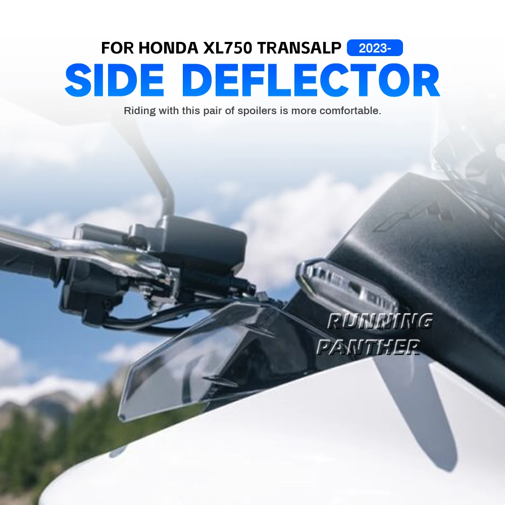 الزجاج الأمامي للدراجات النارية Honda XL750 TRANSALP XL 750 Transalp 2023 ملحقات منحرف الرياح الأمامية الجانبية سبويلر الزجاج الأمامي #4