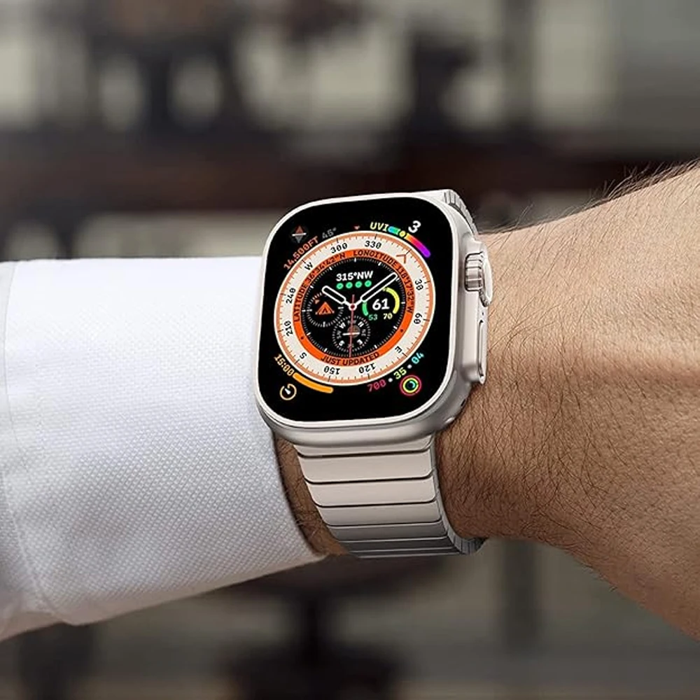 أشرطة من الفولاذ المقاوم للصدأ لساعة أبل الترا 2 باند 49 ملم 46 ملم 45 ملم 44 ملم 42 41 40 ملم سوار كوريا iWatch سلسلة 10 9 8 7 6 SE