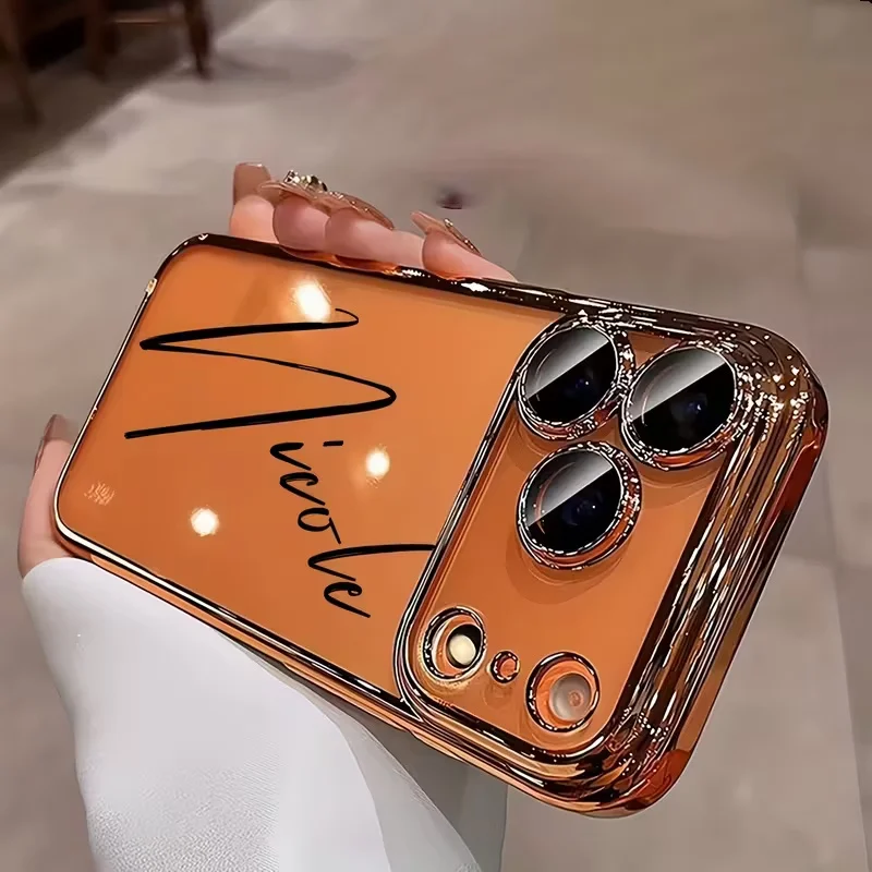 Personalisierte, individuelle Handyhülle mit Namen, transparente TPU-Hülle für iPhone 18 17 16 15 14 13 Pro Max Air, DIY-Geschenk – Detail 2