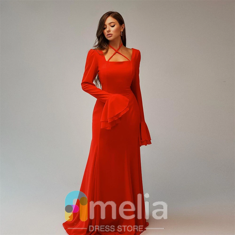 

Amelia Elegant Party dresses Woman Halter Chiffon Evening Prom Dresses for Special Occasions Formal Gowns For Dubai 2024