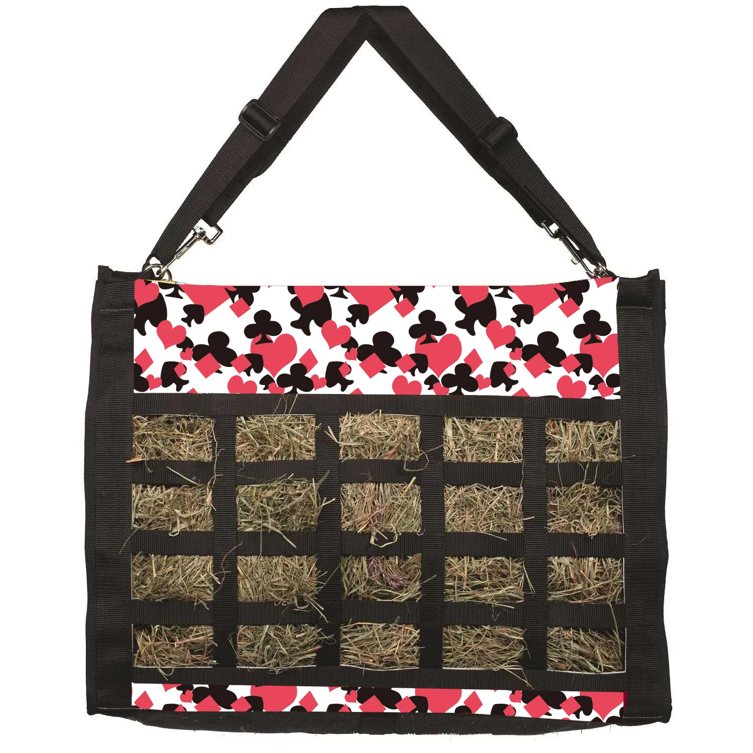 2025 حقيبة قش الحصان ذات التغذية البطيئة شديدة التحمل بسعة كبيرة