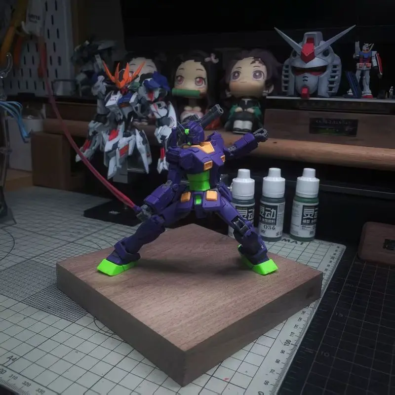 012 GTO Yuanzu Eva Color Action Figures Double Cannon 6 Face Masks Mech Assembly Model Kit Desktop Decoration Toys Gift