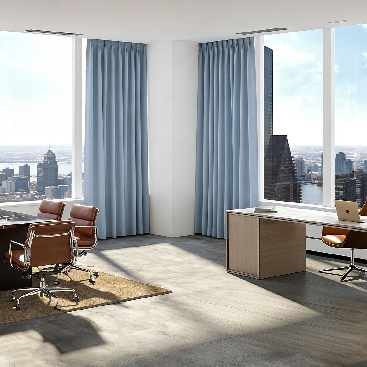 310cm Height Living Room Curtains 90-95% Blackout Solid Color Light Insulation Bedroom Window Covers