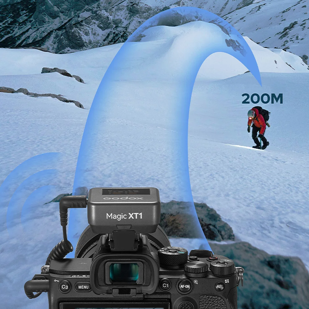 Godox-魔法のワイヤレスマイクシステム,xt1,最大200m,オーディオ処理,uacサポート,デジタルオーディオ録音,2.4GHz