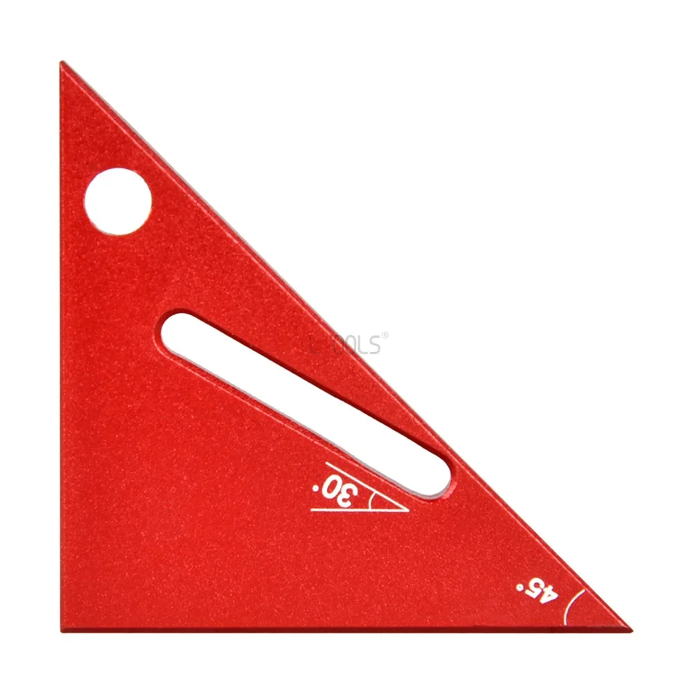 Right Angle Ruler Aluminum Alloy Mini Pocket Square DIY Woodworking Triangle Ruler Height Measuring Gauging Woodworking Tool