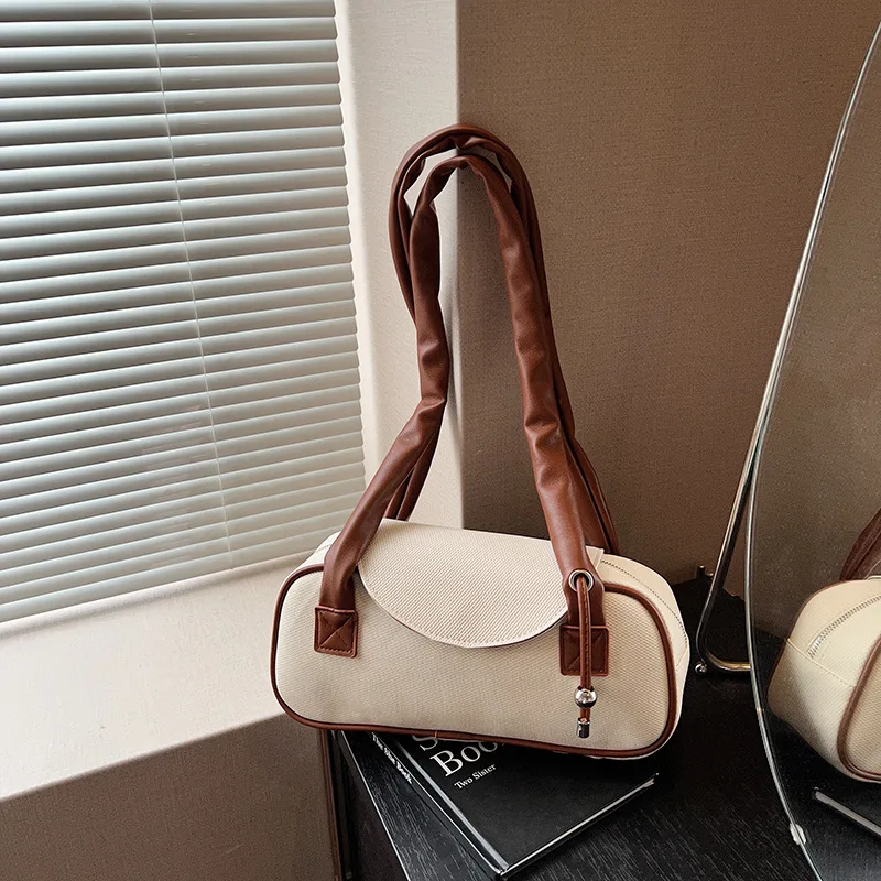 

​​2025 New Womens Bow Detail Underarm Bag Retro Chic Shoulder Purse Minimalist Luxury Crossbody Handbag Fashionable Elegant​