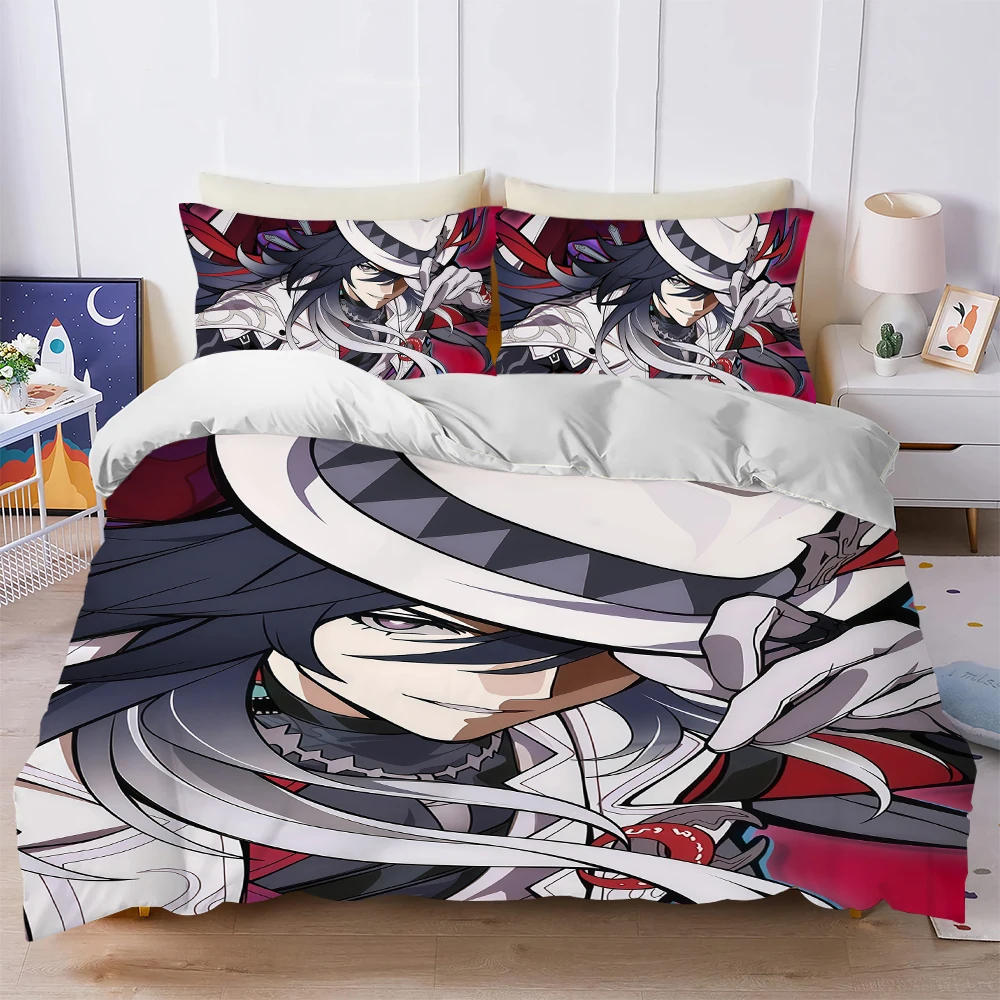Game Honkai Star Rail Ashveil Duvet Cover Set Soft Wash Bed 3 Piece Summer Comfortable Student Dormitory Home Baby Bedding Best