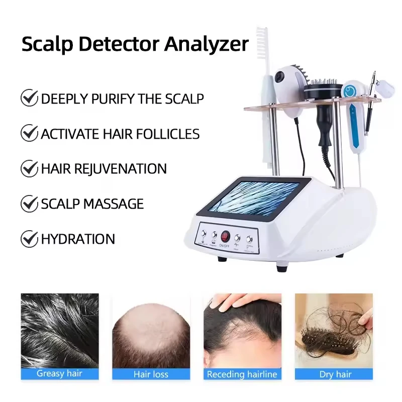 5 in 1 Multifunctional Scalp Care Device Nanometer Spray Hair Therapy Korea Hair Analyzer Machine