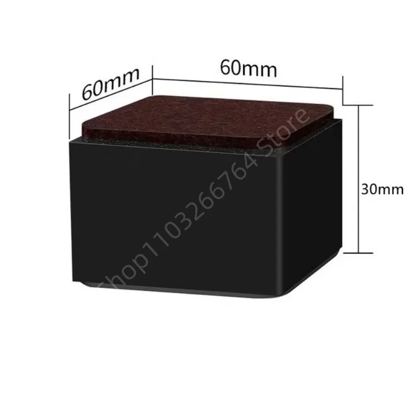4 Stuks Zware Meubels Koolstofstaal Verhoogde Voet Pad Bed Fauteuil Tafel Voeten Slijtvaste Anti Slip Mat Koolstofstaal Riser - afbeelding 1