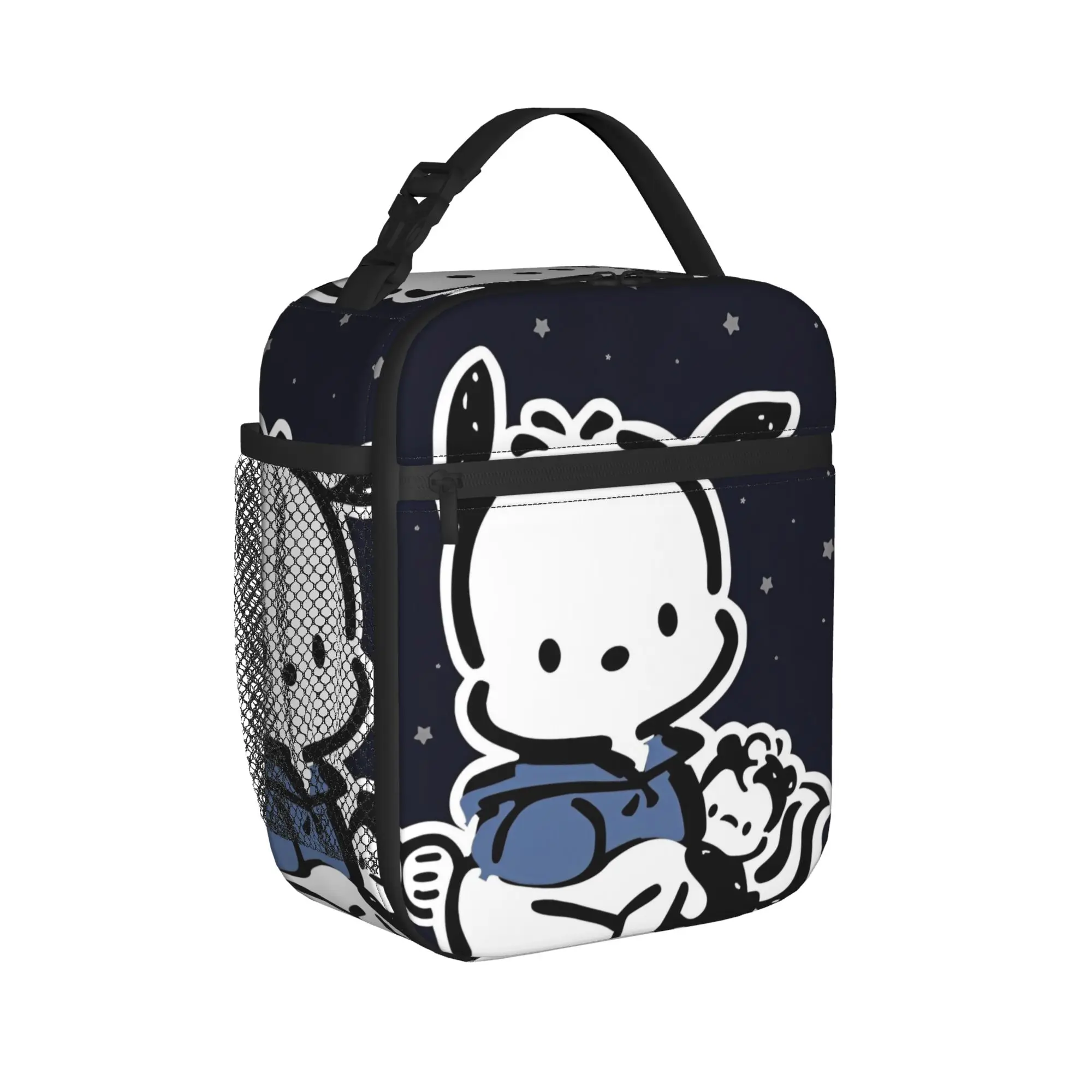 

Pochacco Kawaii Dog Pattern Insulated Lunch Bag Portable Meal Container Thermal Bag Tote Lunch Box Work Picnic Food Handbags