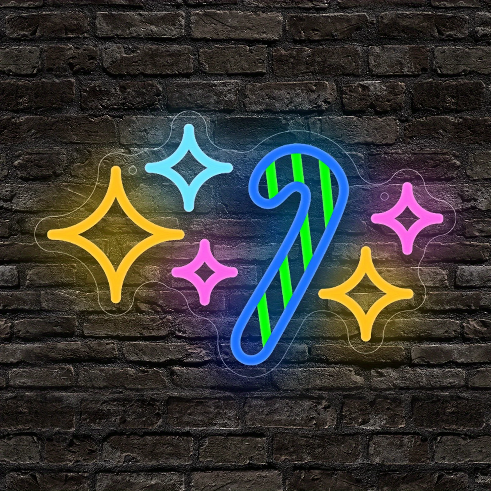 

Candy Sparkle Neon Sign USB Dimmable LED Neon Light for Bedroom Birthday Festival Party Room Club Shop Restaurant Decor Gift