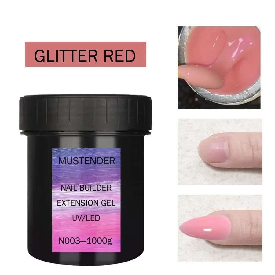 1000g Rapide Bâtiment Poly Clou Gel Gel D'extension De Perle Paillettes Gelée Constructeur pour les Ongles De Gel de Constructeur de Clou Gel D'extension De