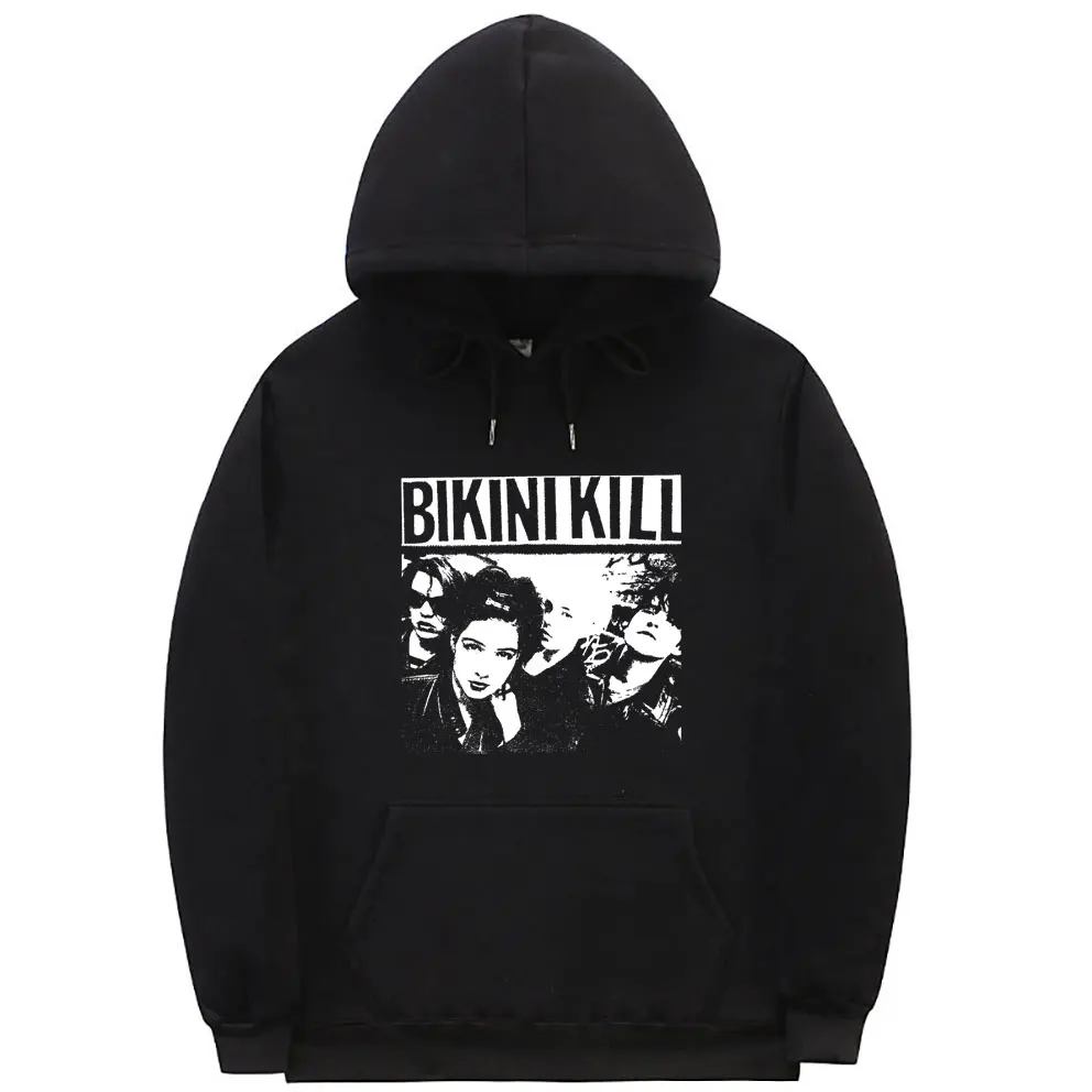 

Rock Punk Band Bikini Kill Graphic Hoodie Feminist Riot Grrrl Kathleen Hanna Sweatshirt Men Women Classic Vintage Fleece Hoodies