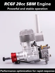 RCGF 20cc Petrol/Gasoline Engine For RC Airplane VVRC RCGF 20cc SBM Gasoline Model Engine For RC Airplane