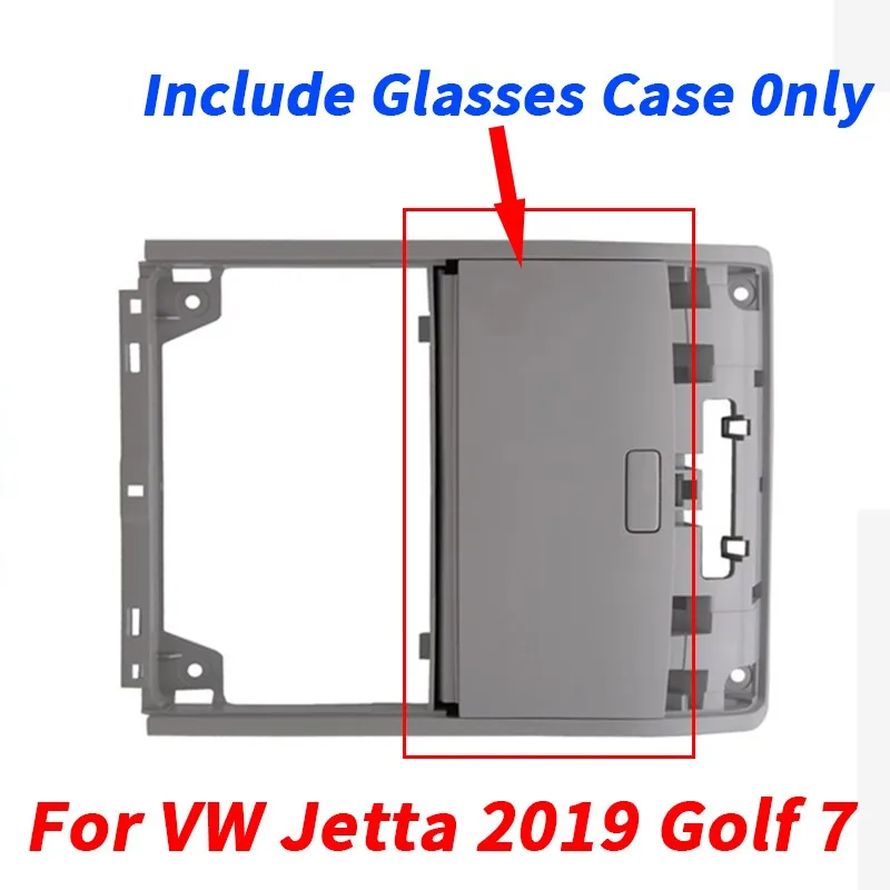 

Gray Sun Glasses Case Holder Storage Box For VW Jetta 2019 Golf 7