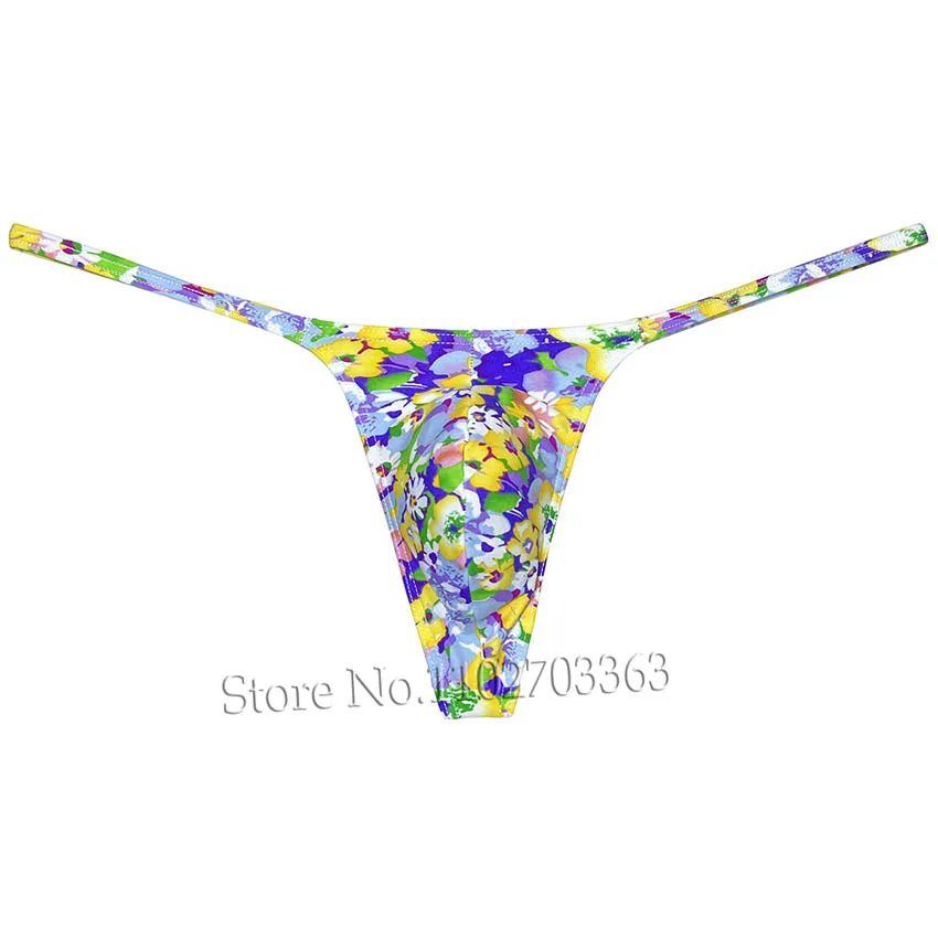 Cheeky Swim Thong Men's Underwear Micro Tangas G-string for Man Enhance Pouch Male Bikini Lingerie Low Rise Beach Briefs Slip
