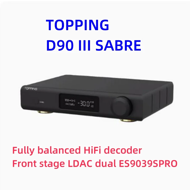 

TOPPING/D90 III SABRE fully balanced HiFi decoder front stage LDAC dual ES9039SPRO brand new original genuine product